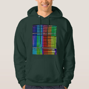 Levendig Regenboog Geometrisch Patroon - Naadloos Hoodie