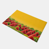 Levendig Rood Aardbeiveld Deurmat (Schuin)