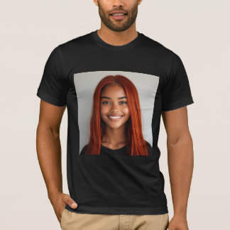 Levendig Roodharig Portret Grafische T-shirt – Kra
