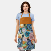 Levendig Roos Tuin Boeket Schort (Gedragen)