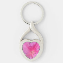 Levendig Roze Bloem Verdraaid Hart