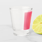 Levendig roze gradiënt shot glas (Links)