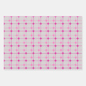 Levendig roze inpakpapier in set van 3 Design (Voorkant 2)