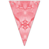 Levendig roze textielontwerp met ingewikkelde fl vlaggetjes (Tweede vlag)