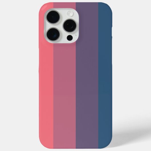 Levendig Roze tot Blauw Gradient Stripe Design Case-Mate iPhone Case (Achterkant)