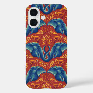 Levendig Safari wandtapijtpatroon - De Witte Lotus iPhone 16 Hoesje