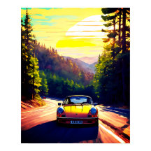 Levendig scèneontwerp Modern Poster