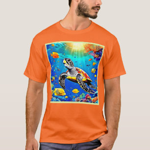 Levendig Schildpad Reef Leven T-shirt