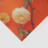 Levendig Sinaasappel geel bloemkooi Pet Tissuepapier (Detail)