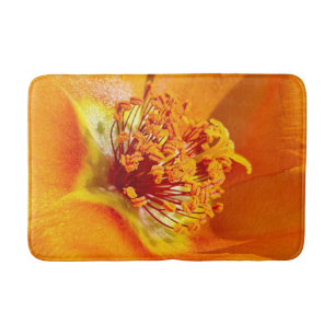 Levendig Sinaasappel Portulaca Grandiflora Sierkus Badmat