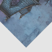 LEVENDIG SPOOKHUIS DECOUPAGE WEEFSEL PAPIER (Detail)