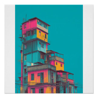 "levendig stadsprint" perfect poster