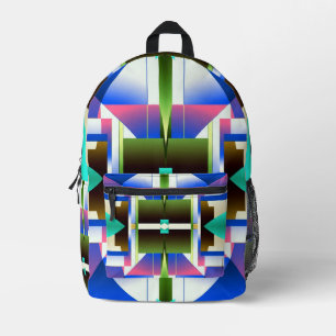 Levendig stijlvol multi-color klassiek ontwerp p bedrukte rugzak