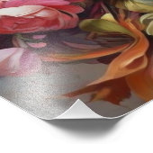 Levendig Stilleven Bloemen Boeket Foto Afdruk (Hoek)