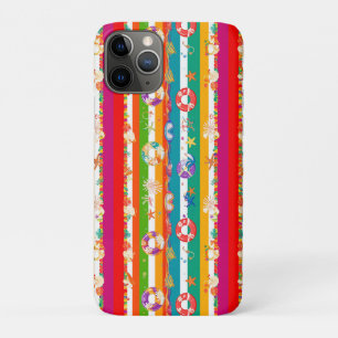 Levendig strandontwerp voor de zomer iPhone 11 pro hoesje