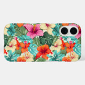 Levendig tropisch bloemenpatroon Case-Mate iPhone case (Achterkant (horizontaal))