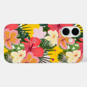 Levendig tropisch bloemenpatroon Case-Mate iPhone case (Achterkant (horizontaal))