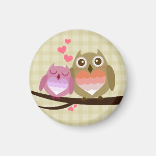 Levendig verkreukelen, vol van liefdeshart magneet