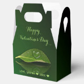 Levendig warm water op leder bedankdoosjes (Geopend)