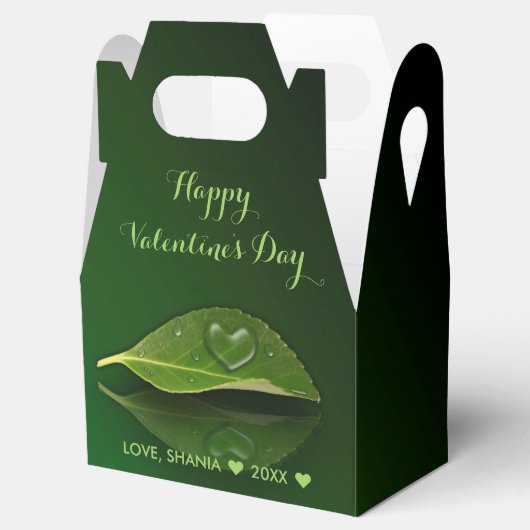 Levendig warm water op leder bedankdoosjes (Geopend)