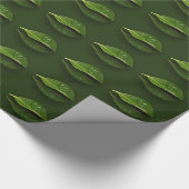 Levendig warm water op leder cadeaupapier (Hoek)