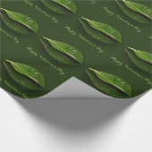 Levendig warm water op leder cadeaupapier (Hoek)