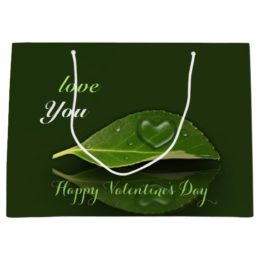 Levendig warm water op leder groot cadeauzakje (Voorkant)