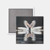 Levendig water Pelican Reflections Magnet Magneet (Voorkant / Achterkant)