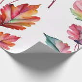 Levendig Waterverf blad Collectie Cadeaupapier (Hoek)