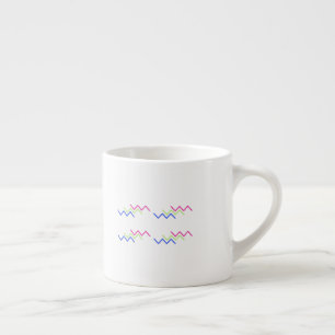 Levendig Zigzag Energiepatroon Espresso Kop