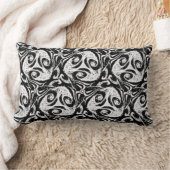 Levendig zwart-wit abstract Cozy Kussen (Deken)