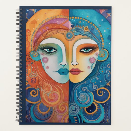 Levendige 12 maanden ongedateerde planner (Voorkant)