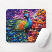 Levendige 3D Peacock Muismat (Met muis)