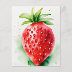 Levendige aardbei flyer