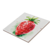 Levendige aardbei tegeltje (Zijkant)