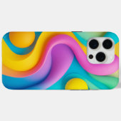 Levendige Abstracte 3D-vormen Case-Mate iPhone Case (Achterkant (horizontaal))
