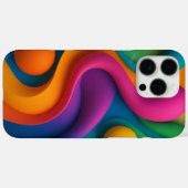 Levendige Abstracte 3D-vormen Case-Mate iPhone Case (Achterkant (horizontaal))