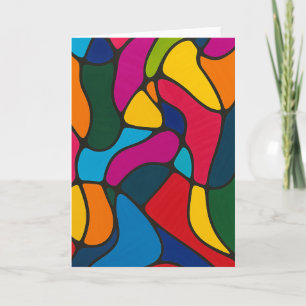 Levendige Abstracte blanco Kaart