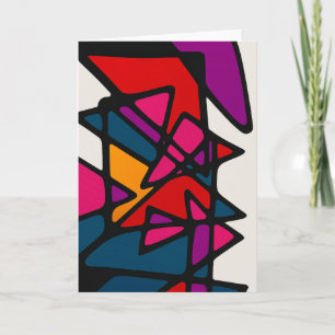 Levendige Abstracte blanco notitie Kaart