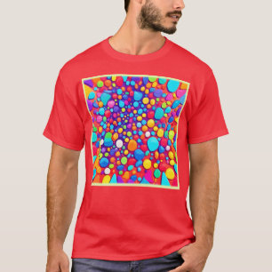 levendige Abstracte caleidoscoop T-shirt