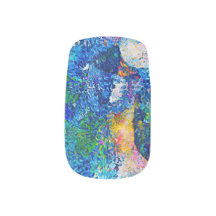 Levendige Abstracte Cat Art Print