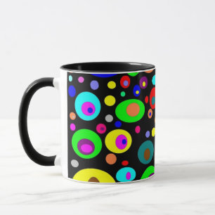 Levendige abstracte cirkels mok