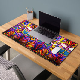 Levendige Abstracte Design Desk Mat