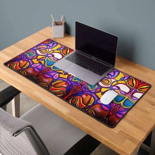 Levendige Abstracte Design Desk Mat (Kantoor 2)