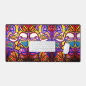 Levendige Abstracte Design Desk Mat (Keyboard & Muis)