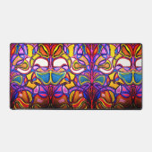 Levendige Abstracte Design Desk Mat (Voorkant)