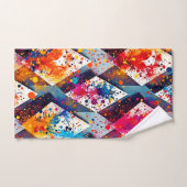 Levendige Abstracte diamantpatronen Bad Handdoek (Handdoek)