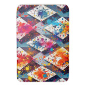 Levendige Abstracte diamantpatronen Badmat (Voorkant Verticaal)