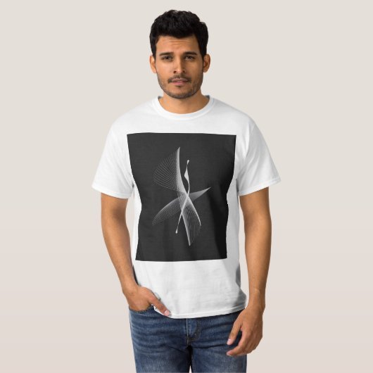 Levendige Abstracte elementen T-shirt (Voorkant volledig)