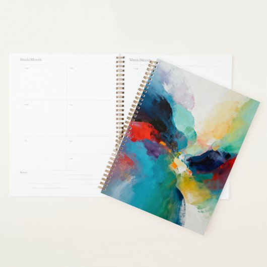 Levendige Abstracte expressie Planner (Display)